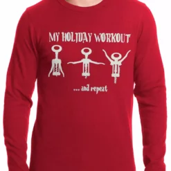 Bewild Cool Funny & Offensive Holiday Workout Funny Thermal Longsleeve Shirt