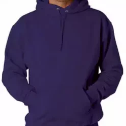 Bewild Hooded Sweatshirt :: Unisex Pull Over Hoodie (Deep Purple) Blank & Comfy