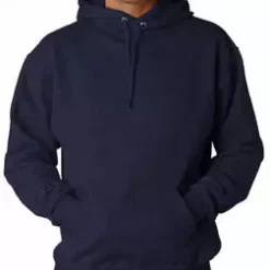 Bewild Hooded Sweatshirt :: Unisex Pull Over Hoodie (Navy) Blank & Comfy