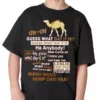 Bewild Hump Day Camel Kid's T-Shirt (Brown & White Print) 1 Bewild Hump Day Camel Kid's T-Shirt (Brown & White Print)
