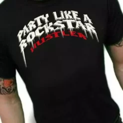 Bewild Huster "Rockstar" T-Shirt (Black) Hustler