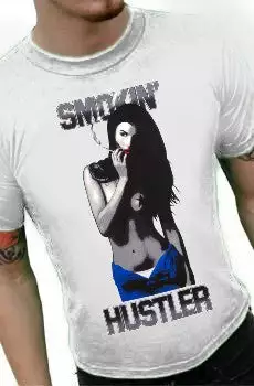 Bewild Hustler "Smokin'" T-Shirt (White) 3 Bewild Hustler "Smokin'" T-Shirt (White)