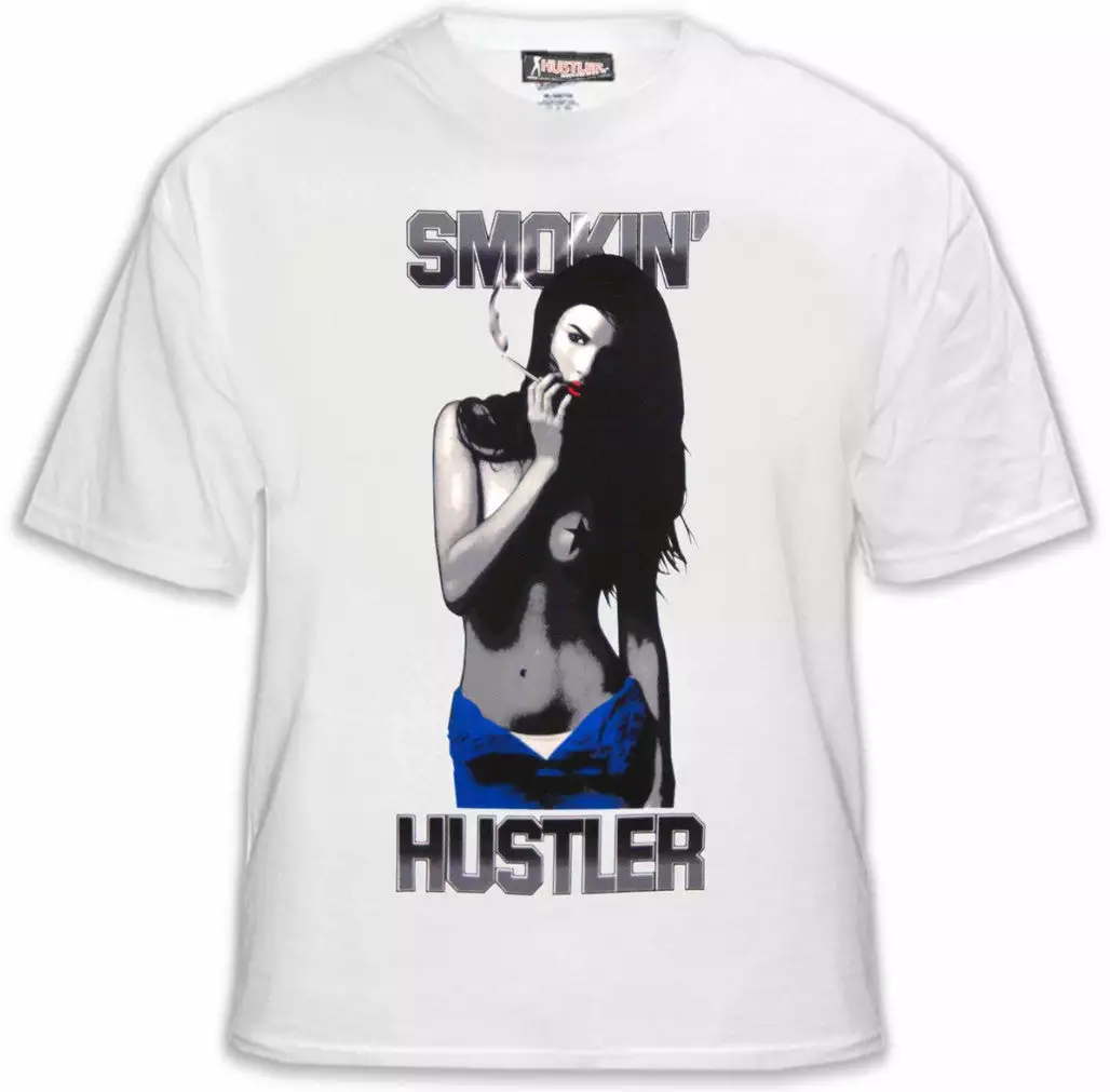 Bewild Hustler "Smokin'" T-Shirt (White) 4 Bewild Hustler "Smokin'" T-Shirt (White)