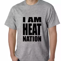 Bewild I Am Heat Nation Basketball Mens T-shirt