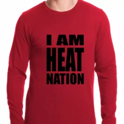 Bewild I Am Heat Nation Basketball Thermal Shirt