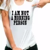 Bewild I Am Not A Morning Person Cara Delevingne Vogue Girl's T-Shirt Cool Funny & Offensive