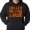 Bewild I Bleed Orange And Blue New York Baseball Adult Hoodie