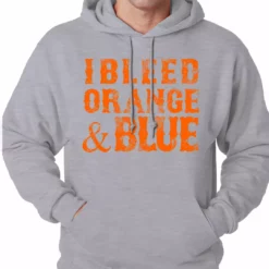 Bewild I Bleed Orange And Blue New York Baseball Adult Hoodie