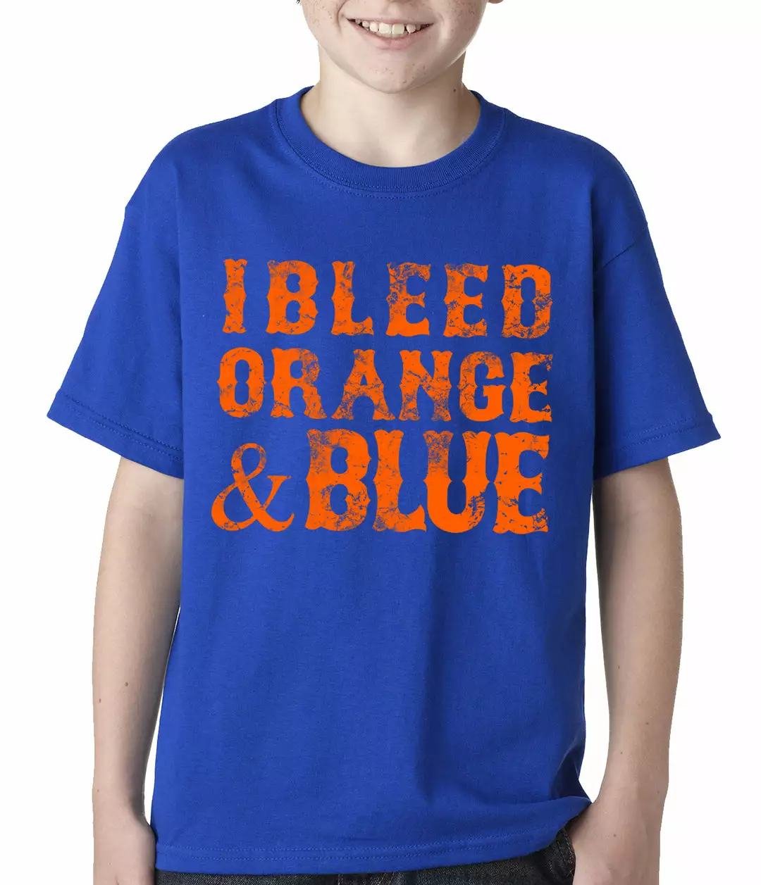 Bewild Sport Inspiration I Bleed Orange And Blue New York Baseball Kids T-shirt 6 Bewild Sport Inspiration I Bleed Orange And Blue New York Baseball Kids T-shirt