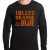 Bewild I Bleed Orange And Blue New York Baseball Thermal Shirt Sport Inspiration