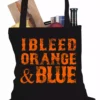 Bewild I Bleed Orange And Blue New York Baseball Tote Bag Sport Inspiration