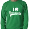 Bewild St.Patricks Day I Clover Shenanigans Funny St Patricks Day Crewneck Sweatshirt