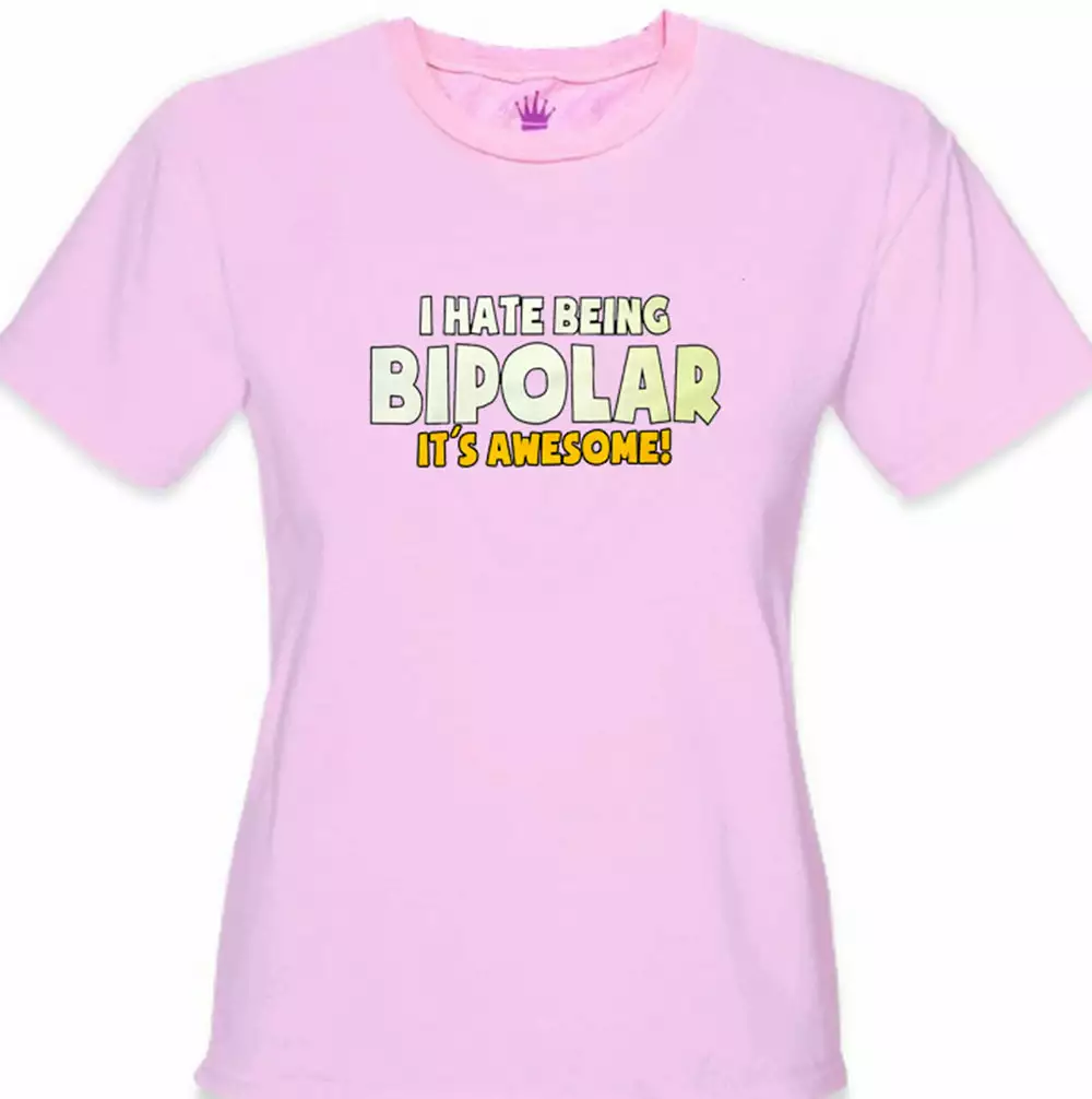 Bewild I Hate Being Bipolar It's Awesome Girl's T-Shirt 8 Bewild I Hate Being Bipolar It's Awesome Girl's T-Shirt