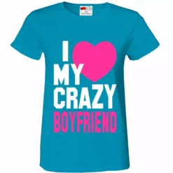 Bewild I Heart My Crazy Boyfriend Girl's T-Shirt Positive Reinforcement