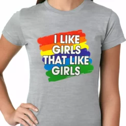 Bewild Positive Reinforcement I Like Girls That Like Girls Ladies T-shirt