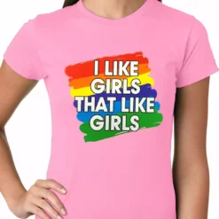 Bewild Positive Reinforcement I Like Girls That Like Girls Ladies T-shirt