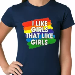 Bewild Positive Reinforcement I Like Girls That Like Girls Ladies T-shirt