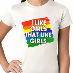 Bewild Positive Reinforcement I Like Girls That Like Girls Ladies T-shirt