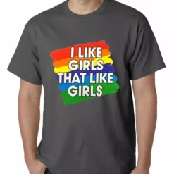 Bewild Say It Loud I Like Girls That Like Girls Mens T-shirt