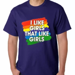 Bewild Say It Loud I Like Girls That Like Girls Mens T-shirt