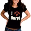 Bewild Cool Funny & Offensive I Love Daryl Crossbow Heart Girl's T-Shirt