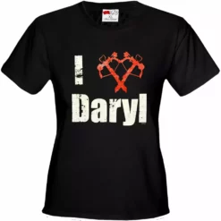Bewild Cool Funny & Offensive I Love Daryl Crossbow Heart Girl's T-Shirt 14 Bewild Cool Funny & Offensive I Love Daryl Crossbow Heart Girl's T-Shirt