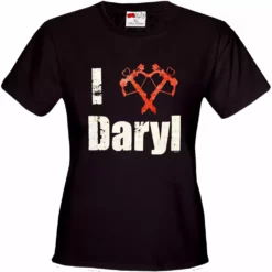 Bewild Cool Funny & Offensive I Love Daryl Crossbow Heart Girl's T-Shirt 15 Bewild Cool Funny & Offensive I Love Daryl Crossbow Heart Girl's T-Shirt