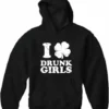 Bewild St.Patricks Day I Love Drunk Girls Adult Hoodie