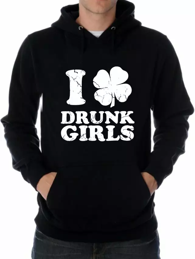 Bewild St.Patricks Day I Love Drunk Girls Adult Hoodie 5 Bewild St.Patricks Day I Love Drunk Girls Adult Hoodie