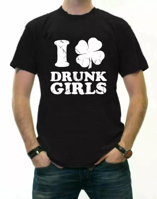 Bewild St.Patricks Day I Love Drunk Girls Men's T-Shirt 5 Bewild St.Patricks Day I Love Drunk Girls Men's T-Shirt