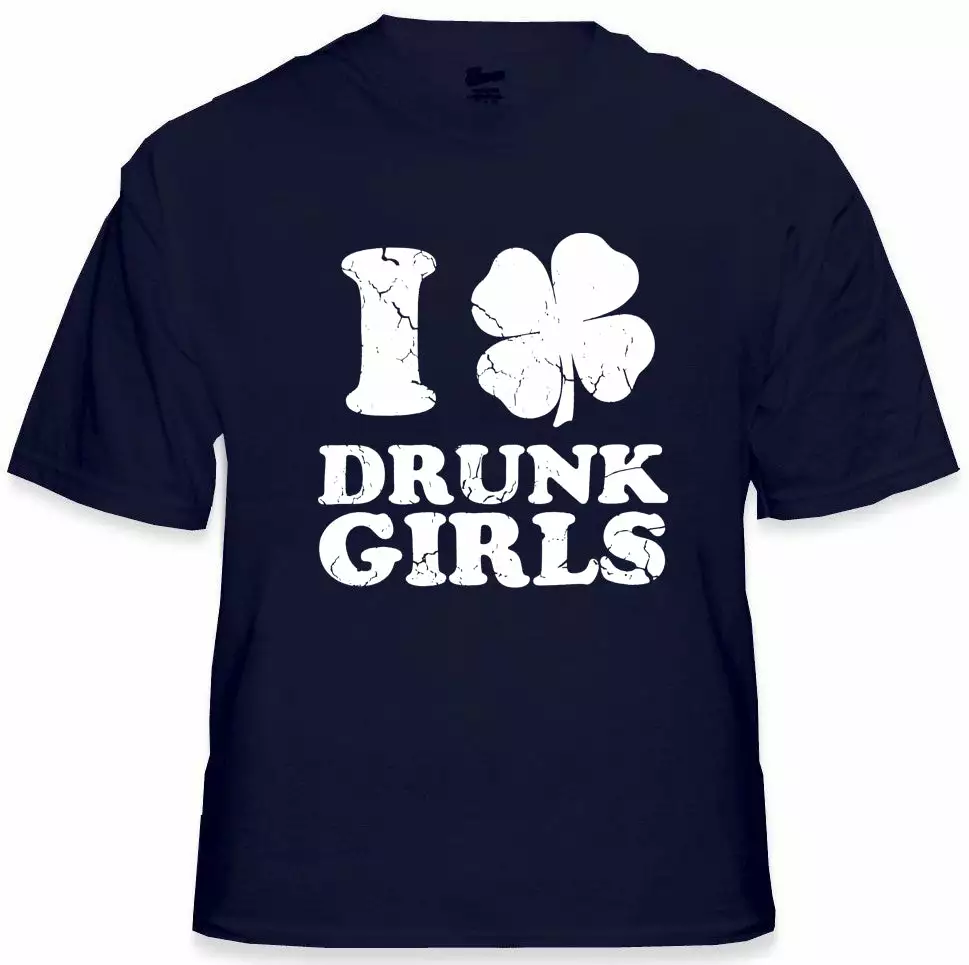 Bewild St.Patricks Day I Love Drunk Girls Men's T-Shirt 9 Bewild St.Patricks Day I Love Drunk Girls Men's T-Shirt