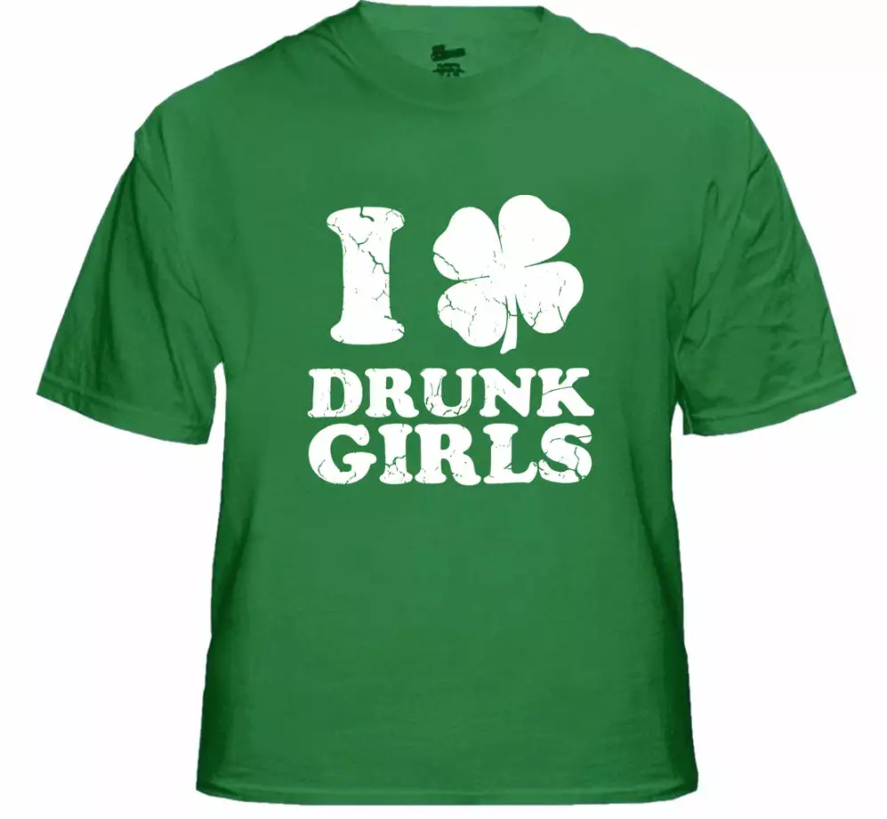 Bewild St.Patricks Day I Love Drunk Girls Men's T-Shirt 8 Bewild St.Patricks Day I Love Drunk Girls Men's T-Shirt