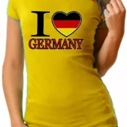 Bewild Nationality & Ethnic I Love Germany Girls T-Shirt