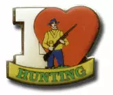 Bewild Lapel Pins I Love Hunting Lapel Pin