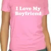 Bewild Positive Reinforcement I Love / I Hate My Boyfriend Girls T-Shirt