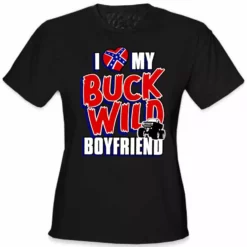 Bewild I Love My Buck Wild Boyfriend Girl's T-Shirt Positive Reinforcement