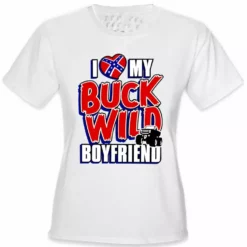 Bewild I Love My Buck Wild Boyfriend Girl's T-Shirt Positive Reinforcement