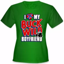 Bewild I Love My Buck Wild Boyfriend Girl's T-Shirt Positive Reinforcement