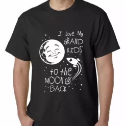 Bewild I Love My GrandKids To The Moon And Back Mens T-shirt