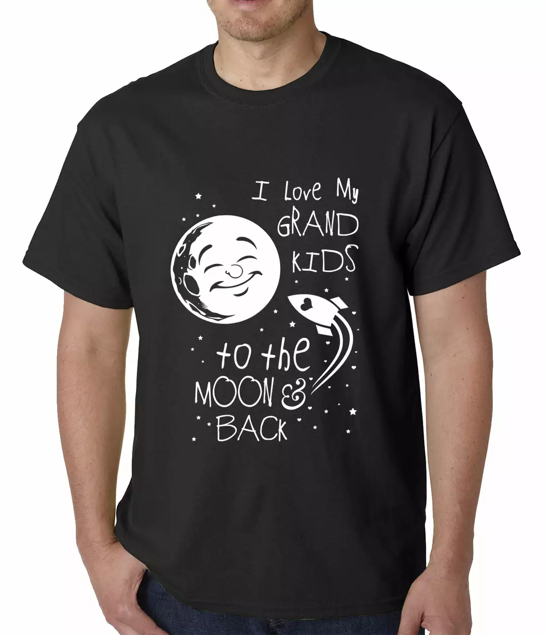 Bewild I Love My GrandKids To The Moon And Back Mens T-shirt 3 Bewild I Love My GrandKids To The Moon And Back Mens T-shirt