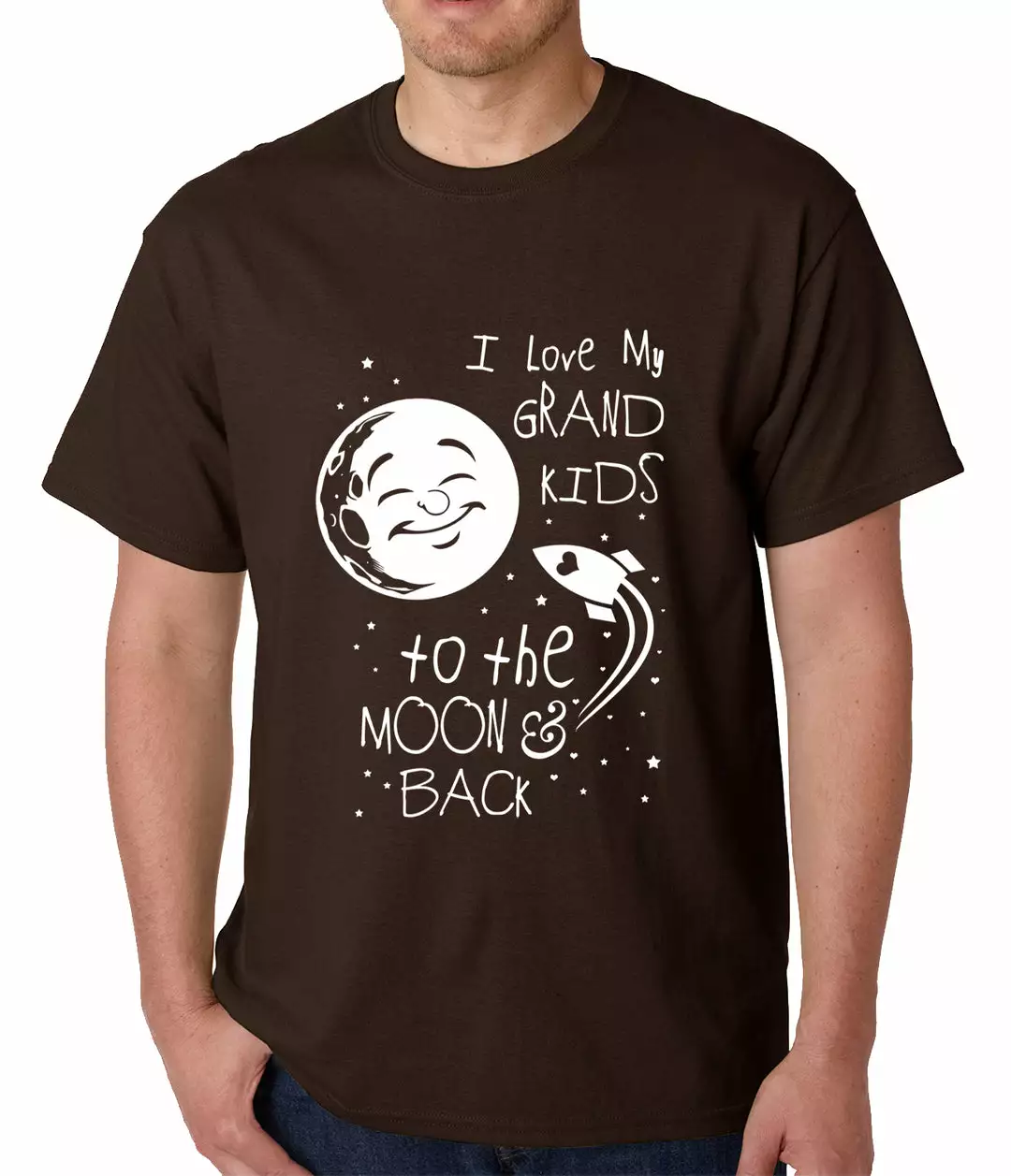 Bewild I Love My GrandKids To The Moon And Back Mens T-shirt 4 Bewild I Love My GrandKids To The Moon And Back Mens T-shirt