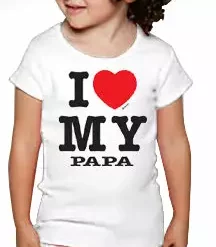 Bewild Positive Reinforcement I Love My Papa Kids T-Shirt