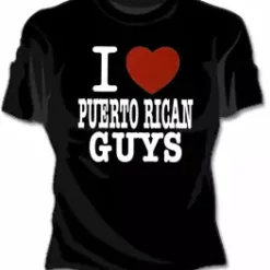 Bewild I Love Puerto Rican Guys Girls T-Shirt Cool Funny & Offensive