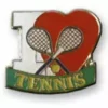 Bewild I Love Tennis Lapel Pin