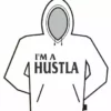 Bewild I'm A Hustla Hoodie Cool Funny & Offensive