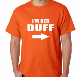 Bewild I'm Her DUFF Arrow Designated Ugly Fat Friend Mens T-shirt Famous Quotes And Sayings