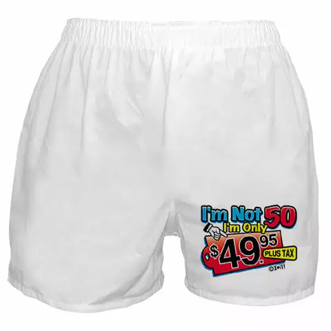 Bewild Men's Boxers I'm Not 50 Boxer Shorts 5 Bewild Men's Boxers I'm Not 50 Boxer Shorts