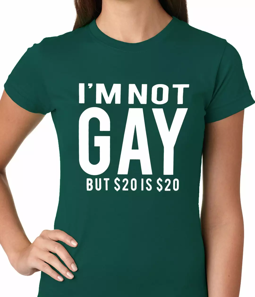 Bewild I'm Not Gay But 20 Dollars Is 20 Dollars Ladies T-shirt Cool Funny & Offensive 5 Bewild I'm Not Gay But 20 Dollars Is 20 Dollars Ladies T-shirt Cool Funny & Offensive