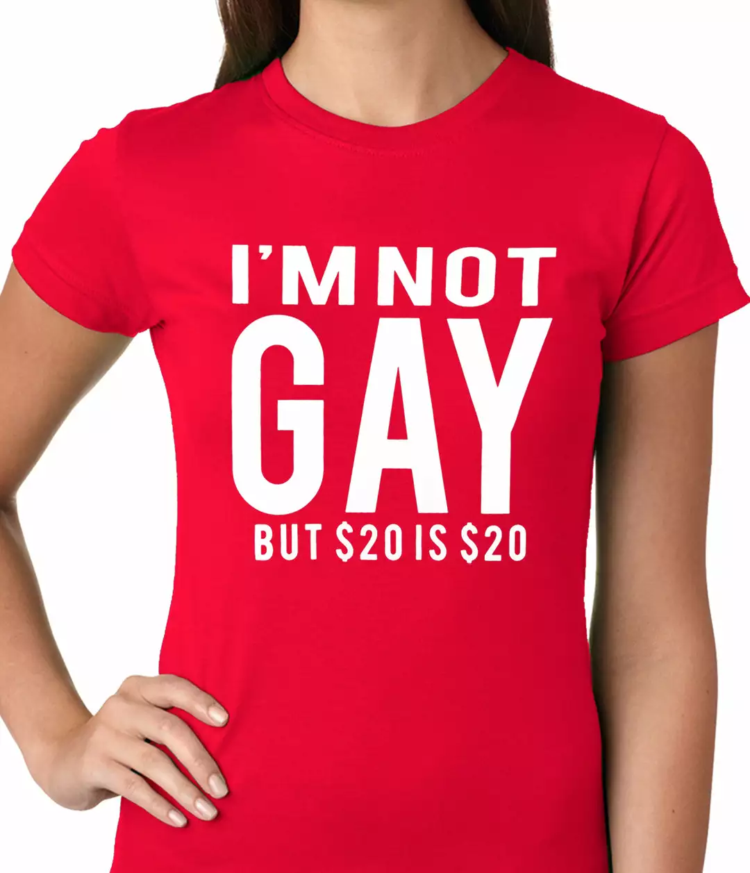 Bewild I'm Not Gay But 20 Dollars Is 20 Dollars Ladies T-shirt Cool Funny & Offensive 10 Bewild I'm Not Gay But 20 Dollars Is 20 Dollars Ladies T-shirt Cool Funny & Offensive