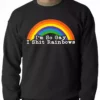 Bewild Positive Reinforcement I'm So Gay I Shit Rainbows Adult Crewneck